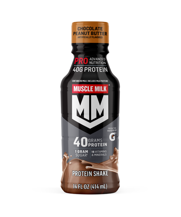 Muscle Milk Pro Advanced Nutrition Protein Shake, 14 Fl Oz Bottle, 12 Pack, 40g Protein, 1g Sugar, 16 Vitamins & Minerals, 6g Fiber, Workout Recovery, Packaging May Vary
