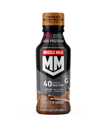 Muscle Milk Pro Advanced Nutrition Protein Shake, 14 Fl Oz Bottle, 12 Pack, 40g Protein, 1g Sugar, 16 Vitamins & Minerals, 6g Fiber, Workout Recovery, Packaging May Vary