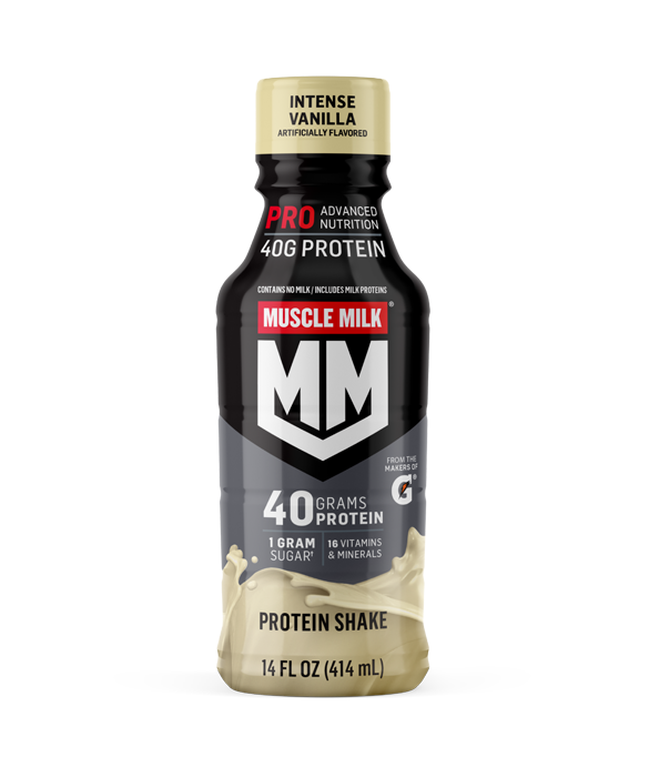 Muscle Milk Pro Advanced Nutrition Protein Shake, 14 Fl Oz Bottle, 12 Pack, 40g Protein, 1g Sugar, 16 Vitamins & Minerals, 6g Fiber, Workout Recovery, Packaging May Vary