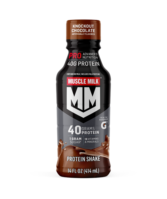 Muscle Milk Pro Advanced Nutrition Protein Shake, 14 Fl Oz Bottle, 12 Pack, 40g Protein, 1g Sugar, 16 Vitamins & Minerals, 6g Fiber, Workout Recovery, Packaging May Vary